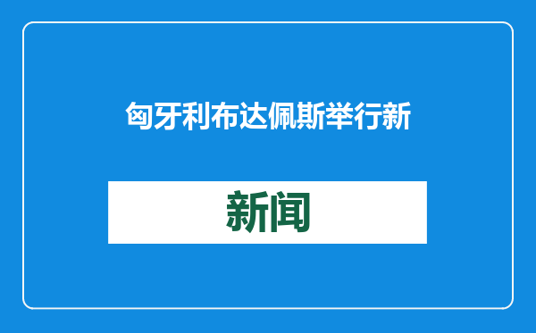 匈牙利布达佩斯举行新春庙会