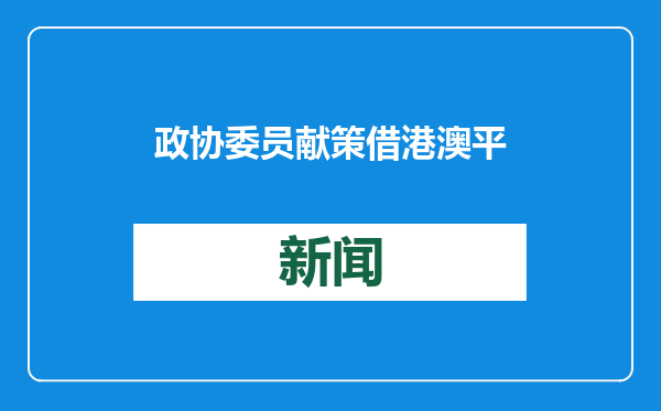 政协委员献策 借港澳平台推“宁夏IP”出海