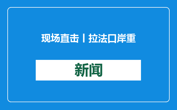 现场直击丨拉法口岸重开 援助卡车满载希望驰往加沙