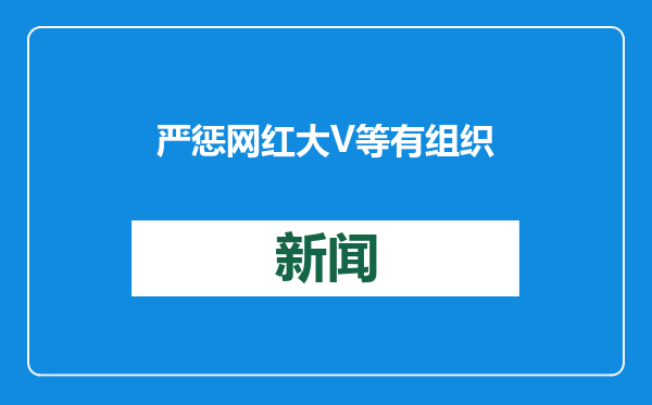 严惩网红大V等有组织造谣炒作！去年公安机关侦办网络谣言案4.2万余起
